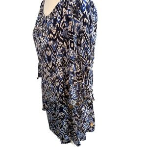 Lilly Pulitzer Delaney Tunic Dress Beckon Blue Off The Shoulder Resort Sz Medium